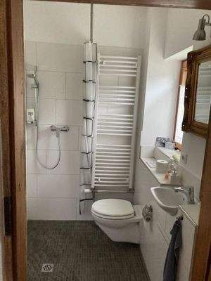 "Walk-In-Dusche, WC und WB im Tageslichtbad, EG