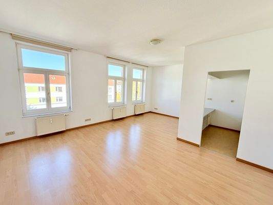 Wohnbereich mit Kochnische