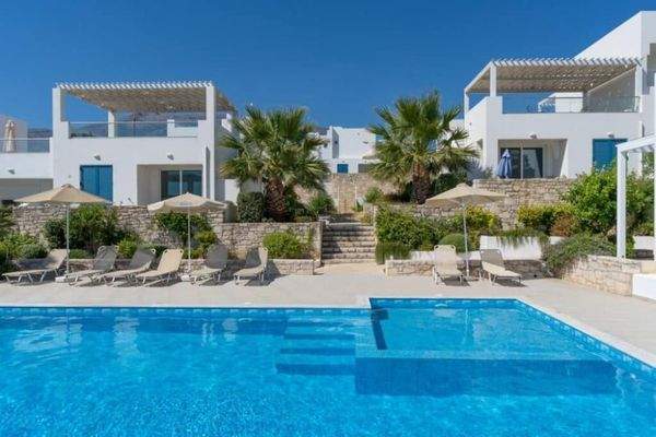 Kreta, Asprouliani: Schönes Haus in toller Anlage mit Meerblick zu verkaufen