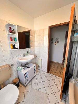 Badezimmer Blick zurück 