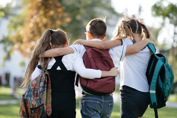 gute Freunde in der Nachbarschaft