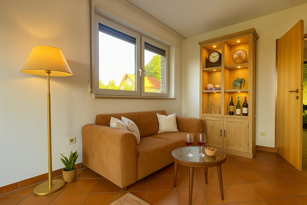 15) Erdgeschoss: Eine Ecke im großen Wohnzimmer.