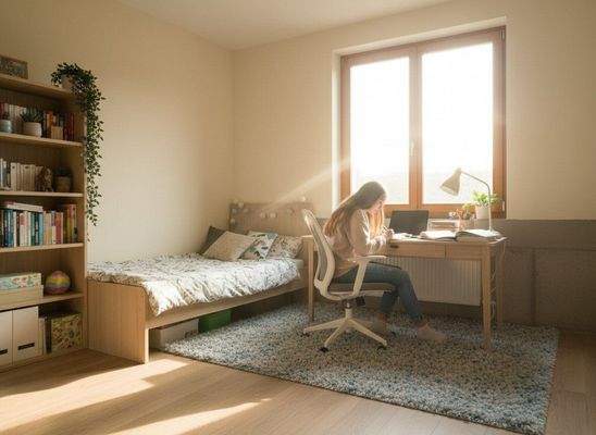 Modernes Jugendzimmer - Schaubild