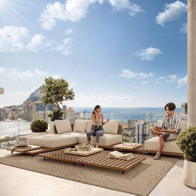 Stunning Sea View Flats with Pool in Calpe Alicante