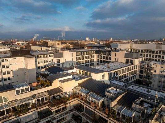 Luftbilder in derLuftaufnahmen bei Dämmerung Dämmerung