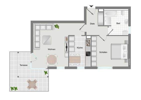 schematischer Grundriss