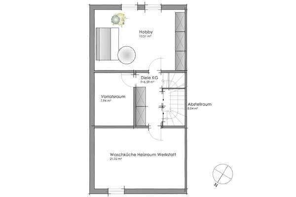 Grundriss Untergeschoss