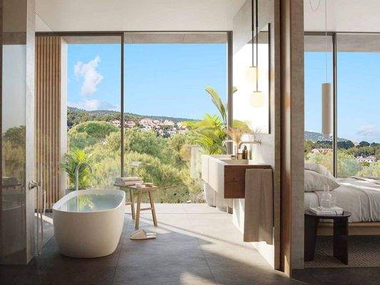 Brandneue Luxuswohnung mit Meerblick zum Verkauf in Bendinat, Mallorca