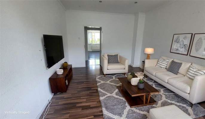 Wohnzimmer - virtually staged