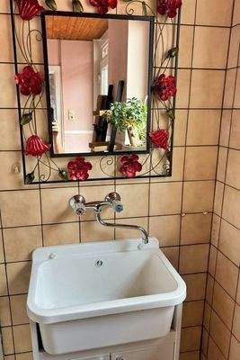 Waschbecken im Hauswirtschaftsraum