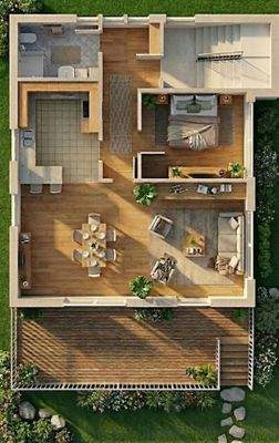 Virtuelle Renovierungsdarstellung (KI) 