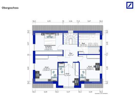 Grundriss Obergeschoss