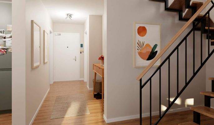 Helle und freundliche Flurbereiche