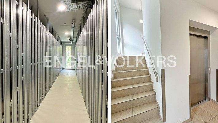 Kellerabteil & Treppenhaus