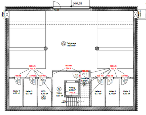 Luxuswohnung, 3 ZKB, großer Balkon, Tiefgarage in 