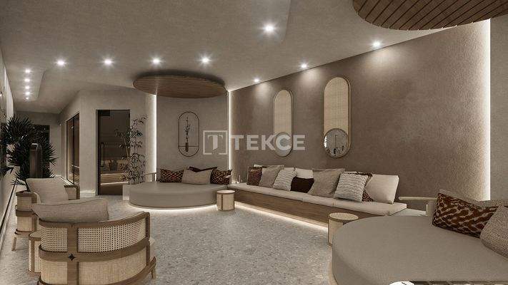 Pool and Sea-View Apartments Near the Beach in Kundu Antalya