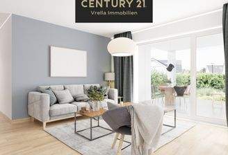 Wohn-, Ess- und Küchenbereich (visualisiert)