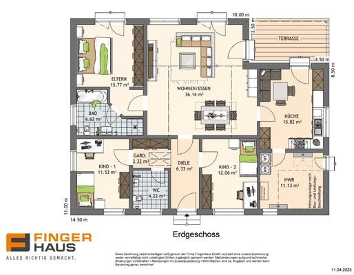 Grundriss FingerHaus