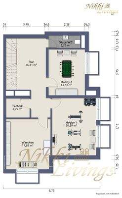 Grundriss Untergeschoss