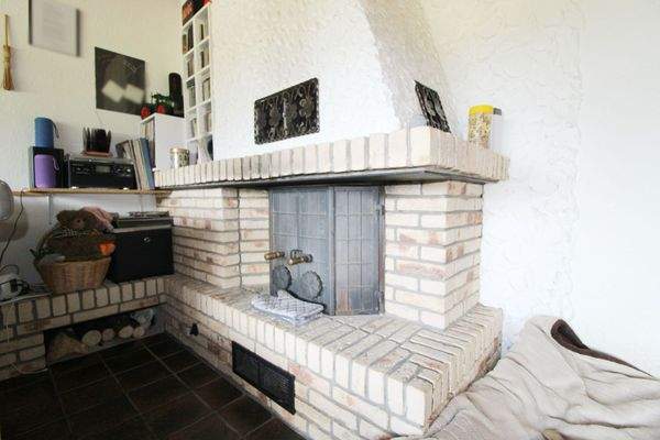 Kamin im Wohnzimmer