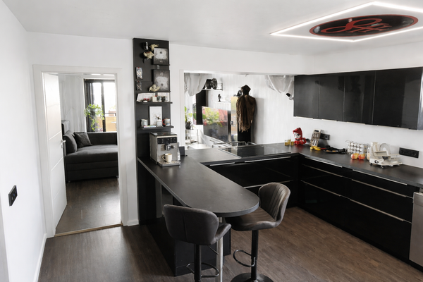 Visualisierung Wohnung weiß