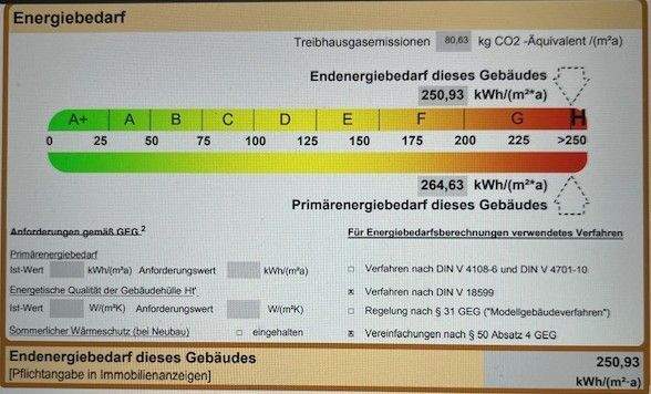 Energieausweis Ausschnitt