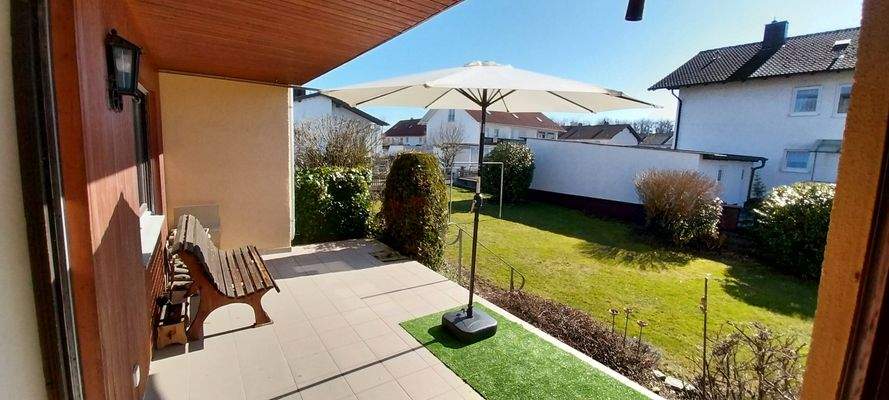 Terrasse zum großen Garten