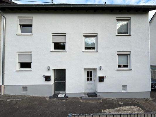 Frontansicht Haupteingang li. Doppelhaushälfte