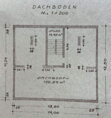 Grundriss Dachboden