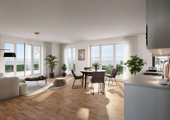 Visualisierung Wohn-/Essbereich