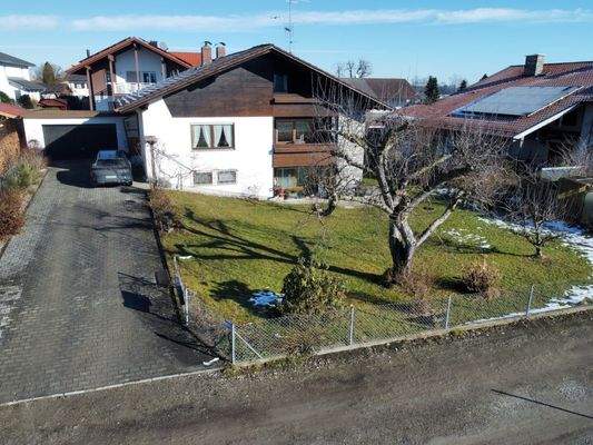 Blick auf das Grundstück