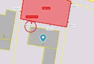 Messung laut Bayernatlas