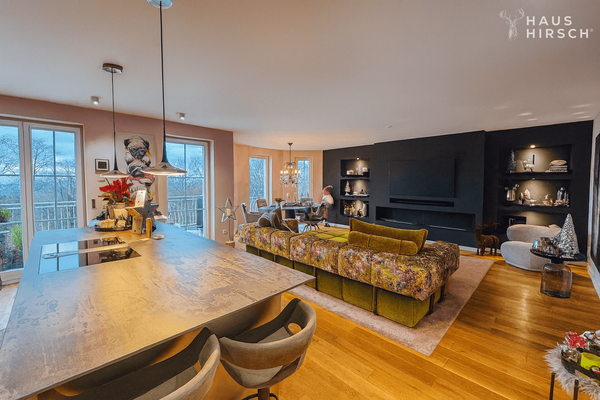 Blick in das Wohnzimmer