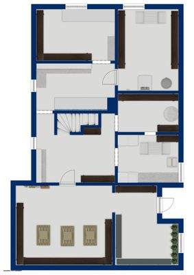 Grundriss Kellergeschoss - Haus vorne