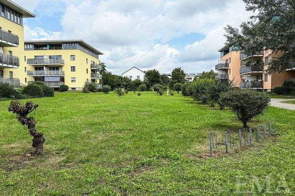 Grünflächen der Wohnanlage