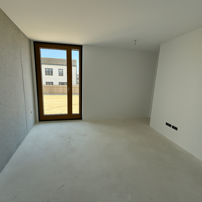 Schlafzimmer - aktueller Bautenstand - Wohnung 2 -