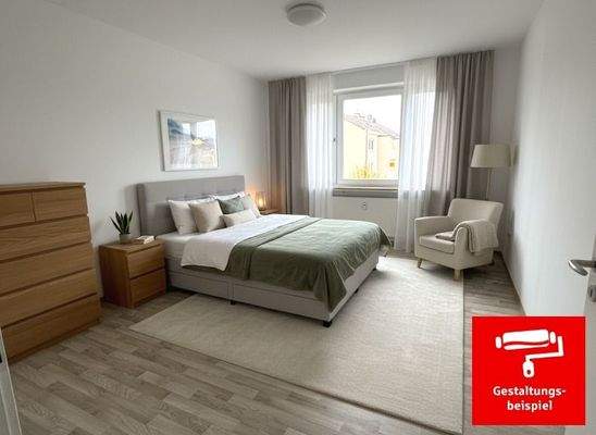 Schlafzimmer - Einrichtungsbeispiel