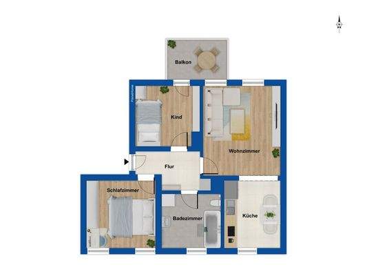 Grundriss - 1. Obergeschoss