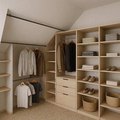 Kleiderschrank DG Beispielbild KI