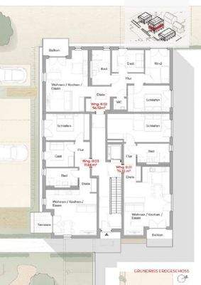 Grundriss - Haus B - EG