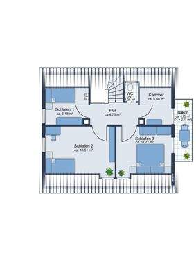 Grundriss DG Bestand