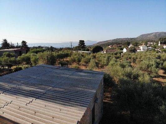 Kreta, Xirosterni: Grundstück in ruhiger Lage mit Berg- und Meerblick zu verkaufen