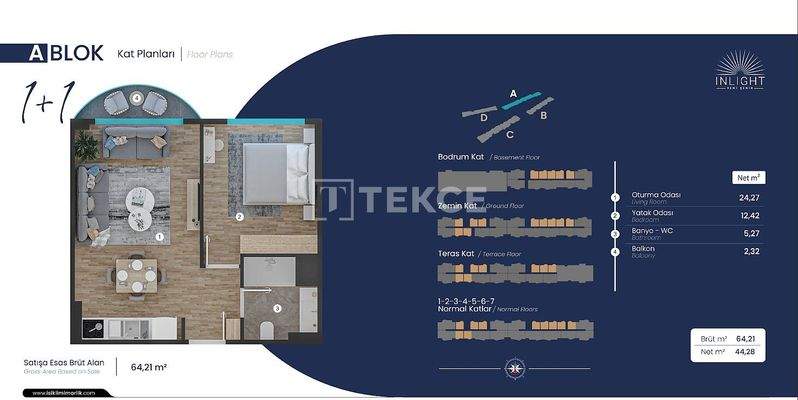 Apartments in a Complex with Pool in Istanbul Pendik