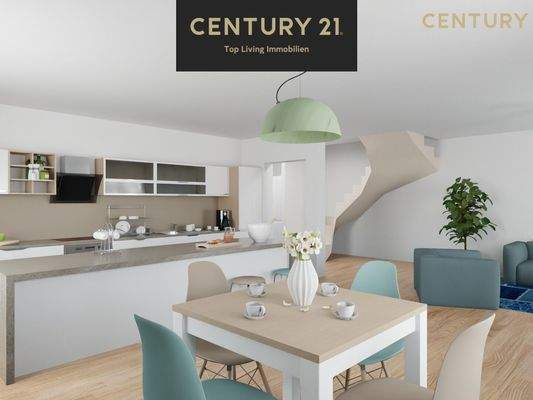 Wohnbeispiel - Küche-Essbereich