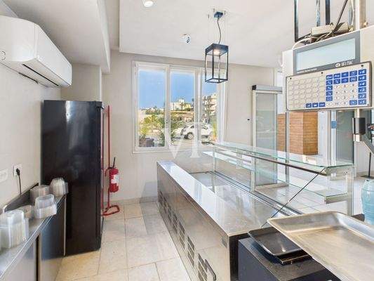 banco attrezzato per pescheria