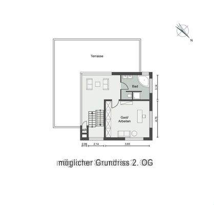 Grundrissbeispiel OG 2