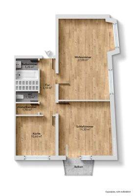 Grundriss unmöbliert