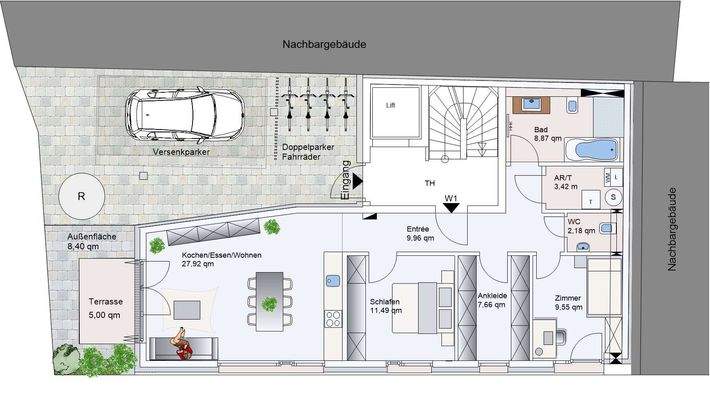 2 EG Werbeplan Grundriss BV Ne