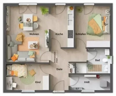 Bungalow 78 Grundriss Erdgeschoss.webp