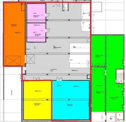 Mietfläche rot umrandet